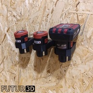 Uchwyt potrójny na akumulator baterię Parkside X12V Team z blokadą