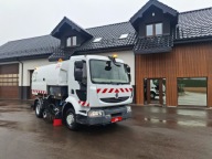 Renault Midlum 220 Zamiatarka Johnston 2 Silniki Szczotki L/R Obie Strony