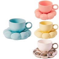 FILIŻANKA ZE SPODKIEM SUNFLOWER CUP MODNY DESIGN NOWOŚĆ KAWA HERBATA DESER