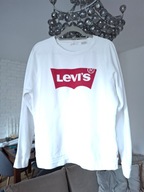Levi's logowana biała bluza M