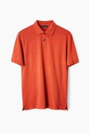 Pomarańczowa koszulka polo Cottonfield L 100% bawełna klasyczna regular fit