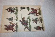 figurki PRL kartonowe