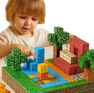 KLOCKI MAGNETYCZNE MINECRAFT 100EL ZABAWKA DLA DZIECI PREZENT EDUKACJA