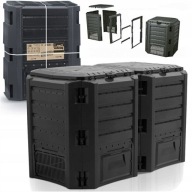 Kompostownik Modułowy 800L Ogrodowy Całoroczny z Wentylacją Mrozoodporny