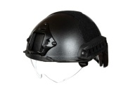 Hełm Taktyczny Kask ASG Replika Hełmu X-Shield MH z Goglami Airsoft Black