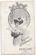 NOWY ROK 1906 DAMA W KAPELUSZU PROSIAK KONICZYNA