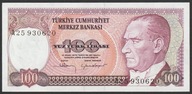 Turcja 100 lirasi 1983 - Ataturk - Mustafa Kemal - stan bankowy UNC