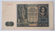 Banknot Generalna Gubernia 50 zł 1941 rok SERIA: A /552