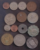 Orient - ciekawsze i starsze - miks - zestaw 14 monet