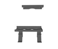 Uchwyt wieszak na XBOX ONE S + 2 na pady zintegrowany pionowy