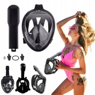 MASKA DO NURKOWANIA SNORKELINGU składana z rurką PEŁNOTWARZOWA M/L do wody