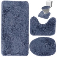 DYWANIKI ŁAZIENKOWE DO ŁAZIENKI ANTYPOŚLIZGOWE KOMPLET ZESTAW 3w1