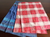 ŚCIERKI KUCHENNE LNIANE 67 / 41 cm. 4 szt. JAK NOWE.