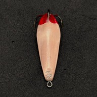 HyRyczki - błystki - gięta blacha miedziane z czerwonym czubkiem - 30mm