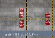 Podstawka "Lotnisko Cywilne HF2002" skala 1:200 roz.A4 druk PCV 3mm