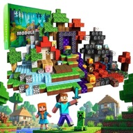 KLOCKI MAGNETYCZNE MIX MINECRAFT 200 ELEMENTÓW ZESTAW SZEŚCIANY BLOKI