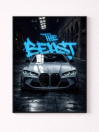 Plakat BMW M3 A3 w ramce - dekoracja ścienna | wzory do wyboru