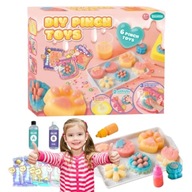 MEGA ZESTAW DO TWORZENIA WŁASNYCH SQUISHY 6W1 ANTYSTRESOWY GNIOTKI