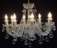 Lampa kryształowa do salonu jadalni - 67 kulek - Z kryształami SWAROVSKIEGO