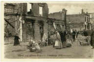 SZCZYTNO -ORTELSBURG Targ na ulicy, ruiny 1916 - z1a