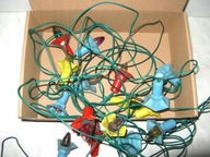 LAMPKI CHOINKOWE ~ 1960 ~ DZWONECZKI firma PRZYJAŹŃ Wrocław SPRAWNE ... !!!