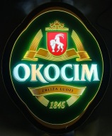 REKLAMA DUŻY NEON ŚWIECĄCY PIWA OKOCIM
