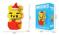 KLOCKI BRICKS - FIGURKA KUBUŚ PUCHATEK - 190 ELEMENTY