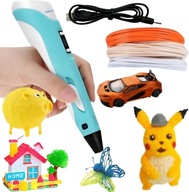 DŁUGOPIS 3D DRUKARKA WKŁADY OBRAZKI WYŚWIETLACZ LED ZESTAW HIT WOOPIE TOYS
