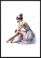 A2 59,4x42 PLAKAT OBRAZ BALETNICA TANCERKA TANIEC BALET SZKOŁA TAŃCA, NR 9