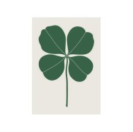 „Lucky Clover” – Plakat z Czterolistną Koniczyną