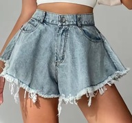 SPODENKI DAMSKIE SZORTY KRÓTKIE JEANSOWE WYGODNE
