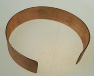 Bransoletka polska miedź dla zdrowia 20x2,5x0,9 cm, 36 gram satyna