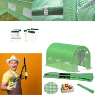 FOLIA WZMACNIANA 7m2 NA TUNEL OGRODOWY FOLIOWY SZKLARNIA 2x3,5x2 UV4+GRATIS