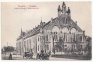 KRAKÓW GMACH SOKOŁA SOKÓŁ ULICA WOLSKA PIŁSUDSKIEGO DOROŻKA ROGATKA MIEJSKA