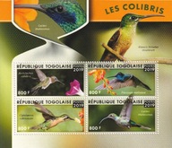 Togo 2019 ** cena 13,50 zł kat,8€ (3) - ptaki, kolibry, arkusz