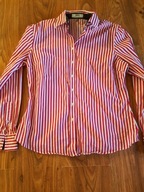 BLUZKA KOSZULOWA W PASKI DŁUGI RĘKAW 42 XL