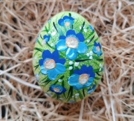 Pisanki ręcznie malowane wydmuszki kurze wielkanocne jajka decoracja