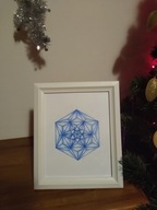 OBRAZ DO SALONU, 25-30 CM., ŚWIETA GEOMETRIA, ABSTRAKCJA, AKWARELA,