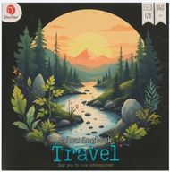 DecoTime - KOLOROWANKA 128 str - 140gsm - TRAVEL / Przygody - 25x25cm