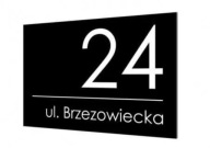 Tabliczka Grawerowana numer domu, ulica, obiekt monitorowany 3w1
