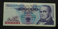 Polska - banknot - 100000 Złotych 1993 rok - Seria AD