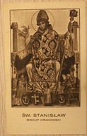 CIEKAWY STARY OBRAZEK Św. STANISŁAW BISKUP 1931 r.
