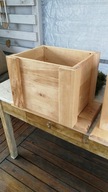 Skrzynka na drewno, skrzynka na winyle, donica, osłonka-drewno brzozowe