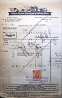 GDAŃSK - OLIWA - FABRYKA SPŻYWCZA DR. OETKERA - RACHUNEK - 1930r