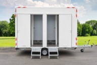 PRZYCZEPA SOCJALNA WC toaleta mobilna zaplecze sanitarne