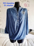 KOSZULA NIETOPERZ DEKOLT V ŚNIEŻYNKA CEKINAMI SEXY na boże narodzenie zime