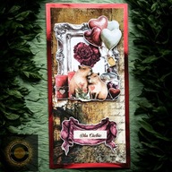 kartka urodzinowa / Walentynki handmade