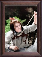 Obraz Wanda Rutkiewicz portret w drewnianej ramie ze szkłem