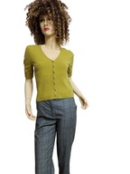 bluzka sweter kaszmirowy kaszmir ładny rękawek 36