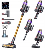 Odkurzacz Pionowy Buture VC90 żółty/złoty 65kPa 4 końcówki Turbo Szczotka